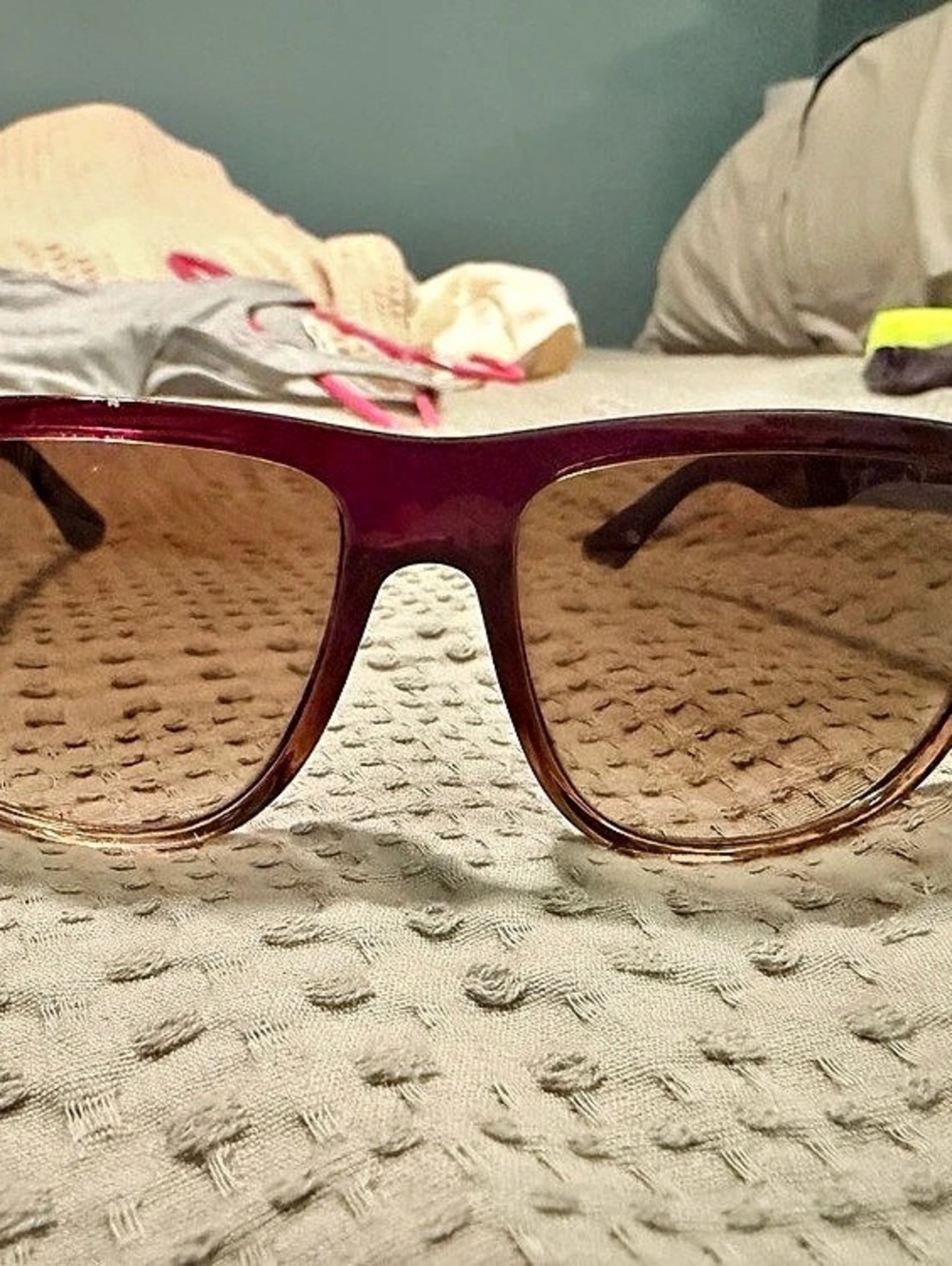Ray-Ban RB4181 Square Sunglasses Brown & Purple